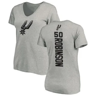 David Robinson Women's San Antonio Spurs Ash Backer T-Shirt