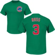 David Ross Chicago Cubs St. Patrick's Day Name & Number T-Shirt - Green