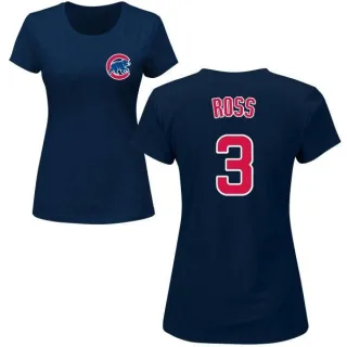 David Ross Women's Chicago Cubs Name & Number T-Shirt - Navy