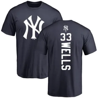 David Wells New York Yankees Backer T-Shirt - Navy