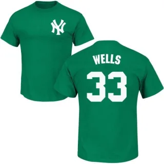 David Wells New York Yankees St. Patrick's Day Name & Number T-Shirt - Green