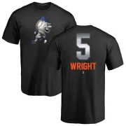 David Wright New York Mets Midnight Mascot T-Shirt - Black