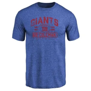 Davon Coleman New York Giants Flanker Tri-Blend T-Shirt - Royal