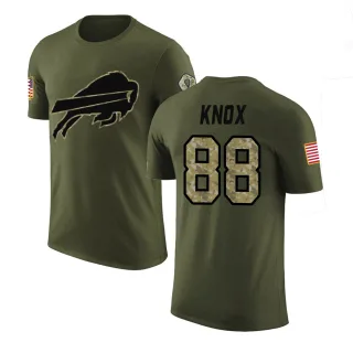 Dawson Knox Buffalo Bills Olive Salute to Service Legend T-Shirt