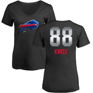 Dawson Knox Women's Buffalo Bills Midnight Mascot T-Shirt - Black