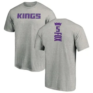 De'Aaron Fox Sacramento Kings Ash Backer T-Shirt