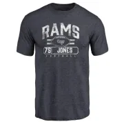 Deacon Jones Los Angeles Rams Flanker Tri-Blend T-Shirt - Navy