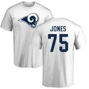 Deacon Jones Los Angeles Rams Name & Number Logo T-Shirt - White