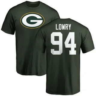 Dean Lowry Green Bay Packers Name & Number Logo T-Shirt - Green