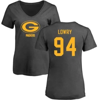 Dean Lowry Women's Green Bay Packers One Color T-Shirt - Ash