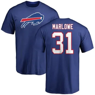 Dean Marlowe Buffalo Bills Name & Number Logo T-Shirt - Royal