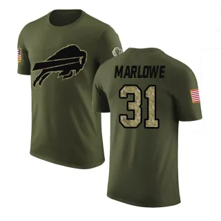 Dean Marlowe Buffalo Bills Olive Salute to Service Legend T-Shirt