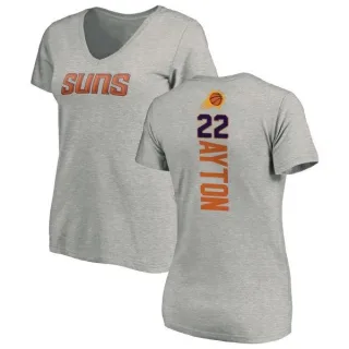 Deandre Ayton Women's Phoenix Suns Ash Backer T-Shirt