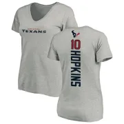 DeAndre Hopkins Women's Houston Texans Backer V-Neck T-Shirt - Ash