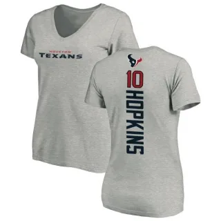 DeAndre Hopkins Women's Houston Texans Backer V-Neck T-Shirt - Ash