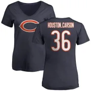 DeAndre Houston-Carson Women's Chicago Bears Name & Number Logo Slim Fit T-Shirt - Navy