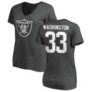 DeAndre Washington Women's Oakland Raiders One Color T-Shirt - Ash