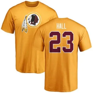 DeAngelo Hall Washington Redskins Name & Number Logo T-Shirt - Gold