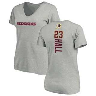 DeAngelo Hall Women's Washington Redskins Backer V-Neck T-Shirt - Ash