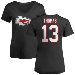 De'Anthony Thomas Women's Kansas City Chiefs Name & Number Logo Slim Fit T-Shirt - Black