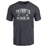 Deatrich Wise Jr. New England Patriots Flanker Tri-Blend T-Shirt - Navy