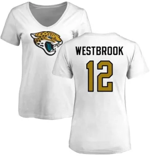 Dede Westbrook Women's Jacksonville Jaguars Name & Number Logo Slim Fit T-Shirt - White