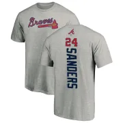 Deion Sanders Atlanta Braves Backer T-Shirt - Ash