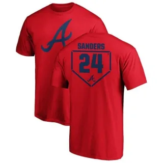 Deion Sanders Atlanta Braves RBI T-Shirt - Red