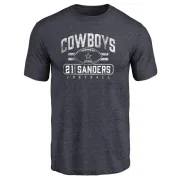 Deion Sanders Dallas Cowboys Flanker Tri-Blend T-Shirt - Navy