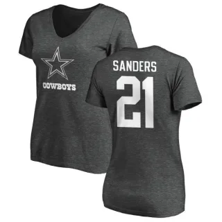 Deion Sanders Women's Dallas Cowboys One Color T-Shirt - Ash