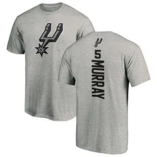 Dejounte Murray San Antonio Spurs Ash Backer T-Shirt