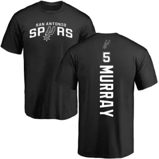 Dejounte Murray San Antonio Spurs Black Backer T-Shirt