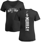 Dejounte Murray Women's San Antonio Spurs Black Backer T-Shirt