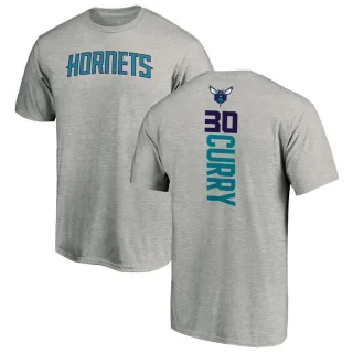 Dell Curry Charlotte Hornets Ash Backer T-Shirt