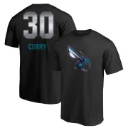 Dell Curry Charlotte Hornets Black Midnight Mascot T-Shirt