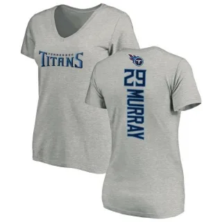 DeMarco Murray Women's Tennessee Titans Backer V-Neck T-Shirt - Ash