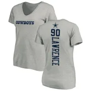 Demarcus Lawrence Women's Dallas Cowboys Backer Slim Fit T-Shirt - Ash