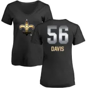 Demario Davis Women's New Orleans Saints Midnight Mascot T-Shirt - Black