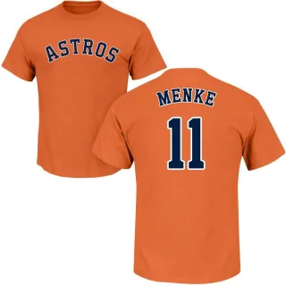 Denis Menke Houston Astros Name & Number T-Shirt - Orange