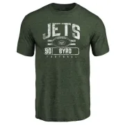 Dennis Byrd New York Jets Flanker Tri-Blend T-Shirt - Green