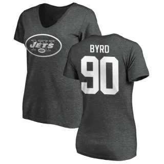 Dennis Byrd Women's New York Jets One Color T-Shirt - Ash