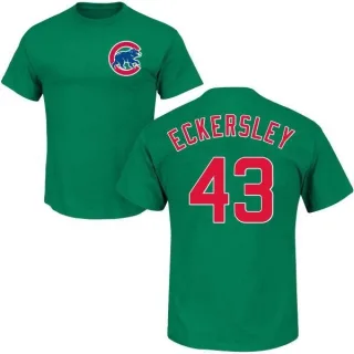 Dennis Eckersley Chicago Cubs St. Patrick's Day Name & Number T-Shirt - Green