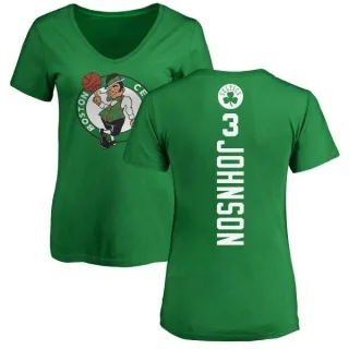 Dennis Johnson Women's Boston Celtics Kelly Green Backer T-Shirt