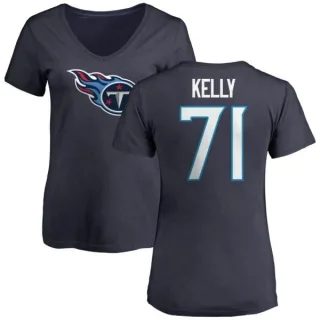 Dennis Kelly Women's Tennessee Titans Name & Number Logo Slim Fit T-Shirt - Navy