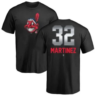 Dennis Martinez Cleveland Indians Midnight Mascot T-Shirt - Black