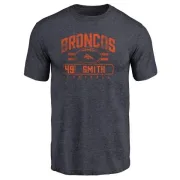 Dennis Smith Denver Broncos Flanker Tri-Blend T-Shirt - Navy