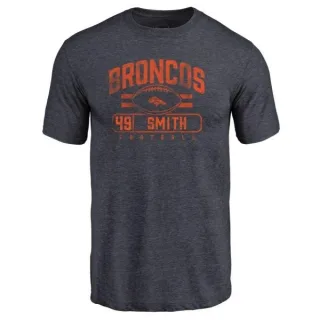 Dennis Smith Denver Broncos Flanker Tri-Blend T-Shirt - Navy