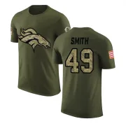 Dennis Smith Denver Broncos Olive Salute to Service Legend T-Shirt