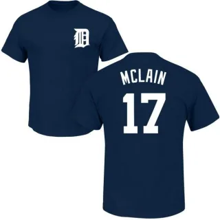 Denny McLain Detroit Tigers Name & Number T-Shirt - Navy