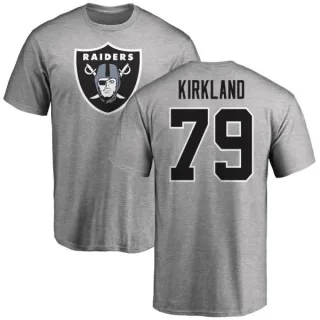 Denver Kirkland Oakland Raiders Name & Number Logo T-Shirt - Ash